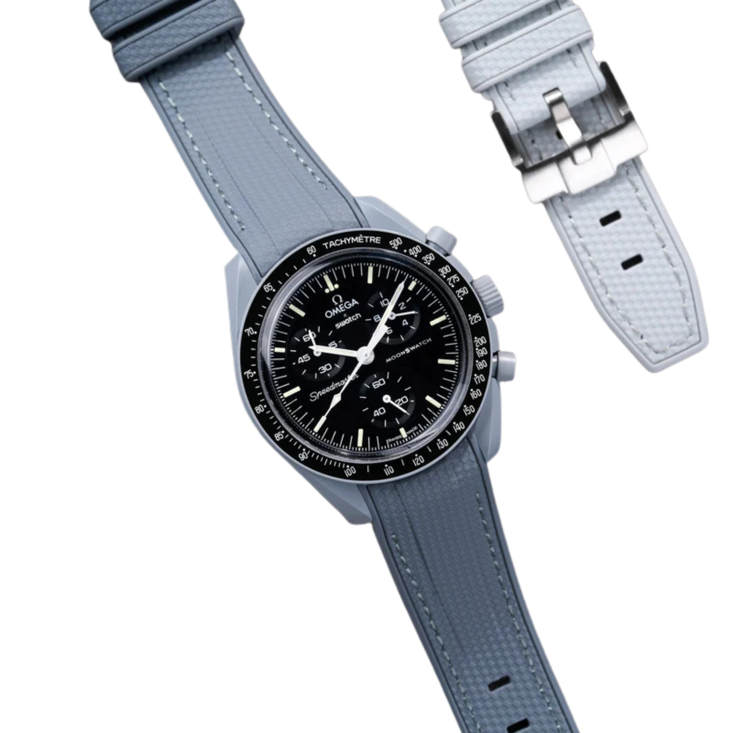 Pulseira de borracha - Cinza Espacial