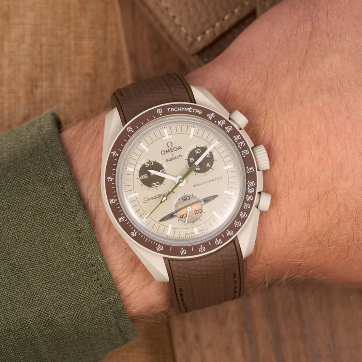 Pulseira de Borracha - Marrom