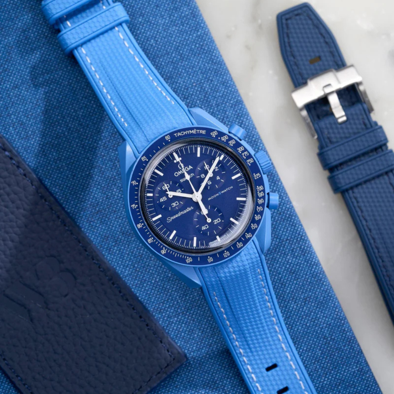 Pulseira de Borracha - Azul claro