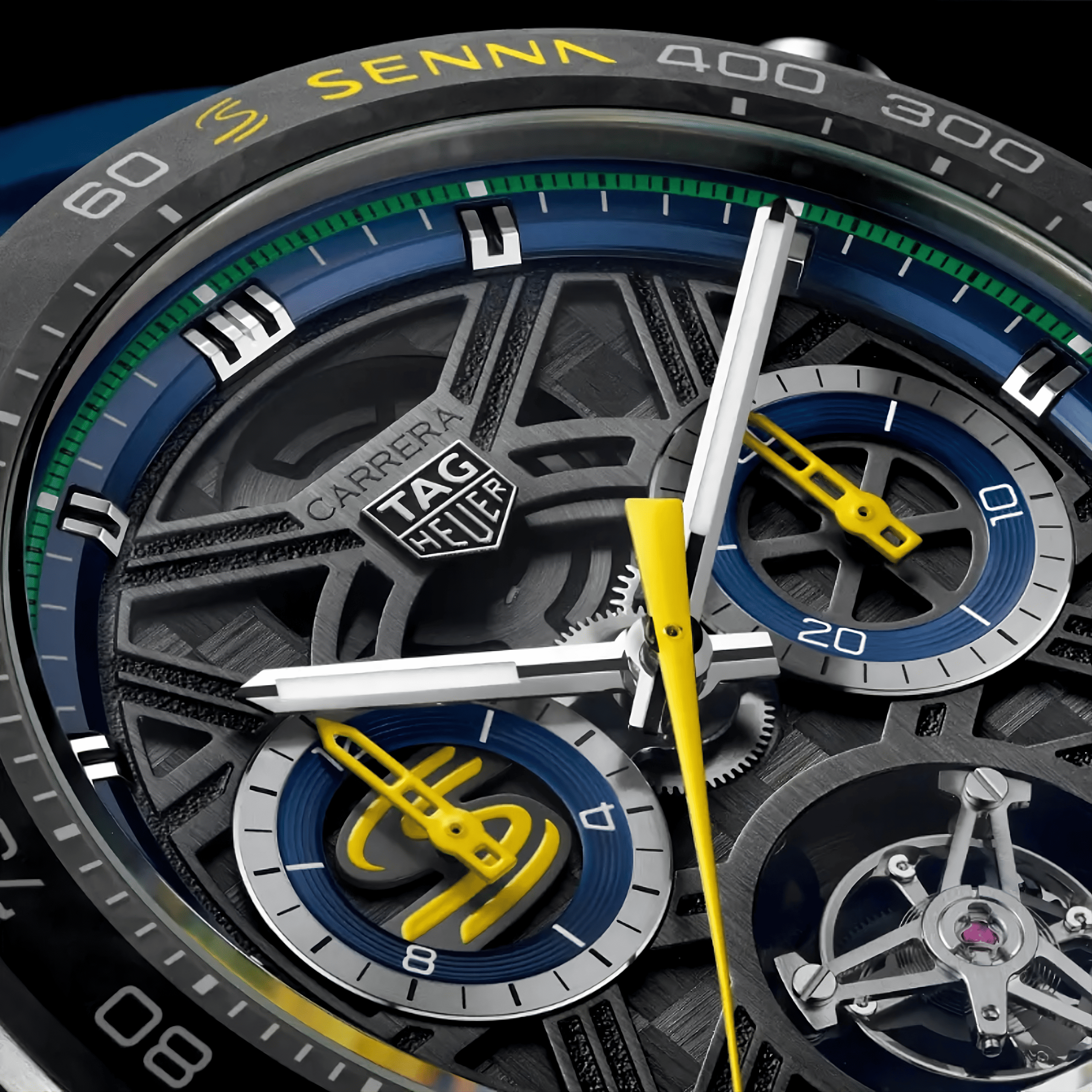 TAG Heuer Carrera Chronograph Tourbillon Extreme Sport Edição Especial Senna