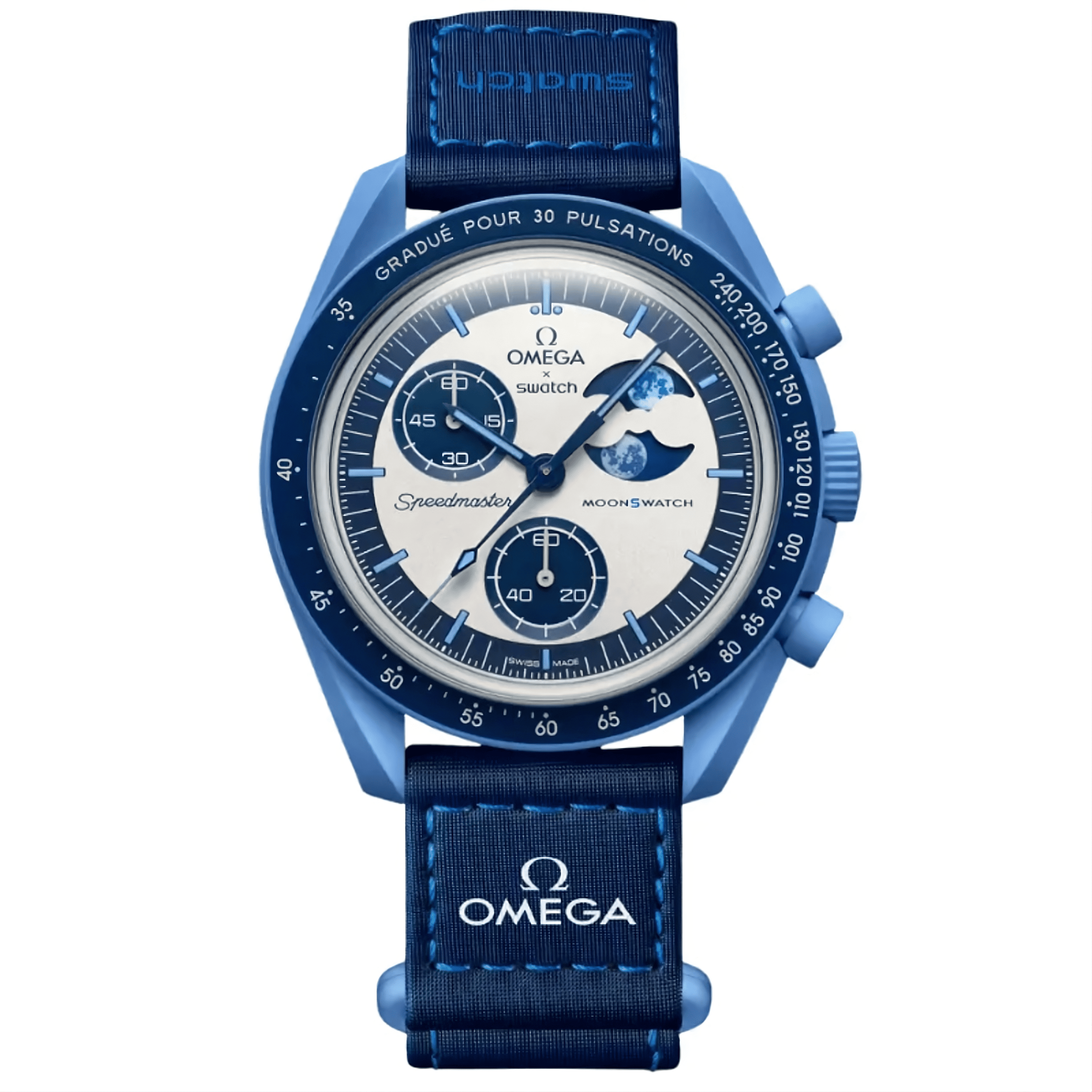 Relógio Missão à Fase da Super Lua Azul